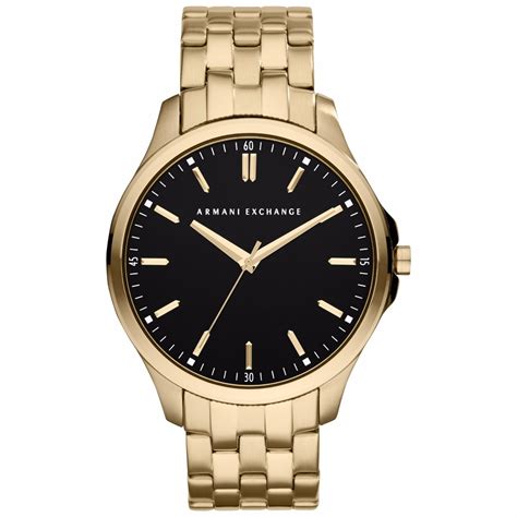 precio reloj negro con dorado armani exchange hombre